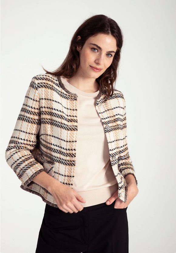 More & More Boucle Check Jacket