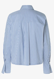 More & More Striped Cropped Blouse