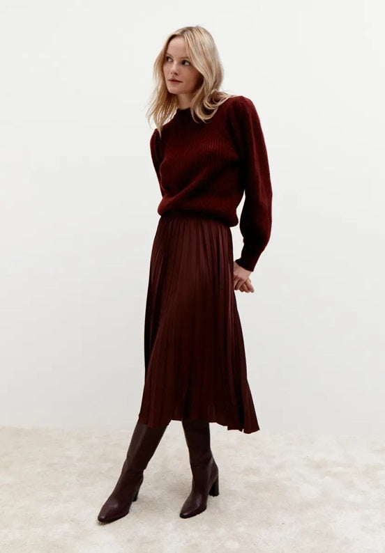 More & More Knit Sweater Raisin Brown