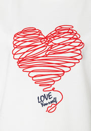 More & More Sweatshirt With Heart Print Off-White