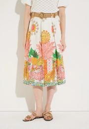 More & More Poplin Skirt With Jungle Print