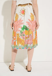 More & More Poplin Skirt With Jungle Print