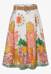 More & More Poplin Skirt With Jungle Print
