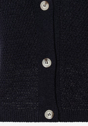 More & More Ajour Knit Cardi Navy