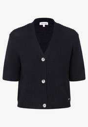 More & More Ajour Knit Cardi Navy