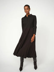 Mos Mosh Maike Pleat Dress Black