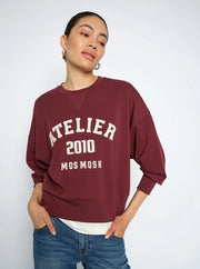 Mos Mosh Nima Sweatshirt Wine