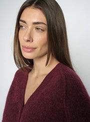 Mos Mosh Thora Lizet Knit Cardi Port Royale