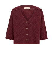 Mos Mosh Thora Lizet Knit Cardi Port Royale