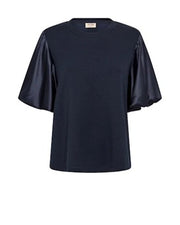 Mos Mosh Duba Satin Sweatshirt Navy