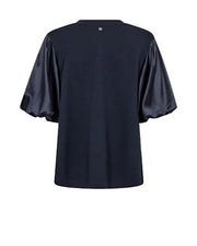 Mos Mosh Duba Satin Sweatshirt Navy