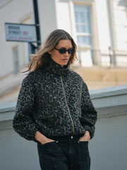 Mos Mosh Camille Jacket Leopard Print Black MLT