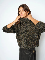 Mos Mosh Camille Jacket Leopard Print Black MLT