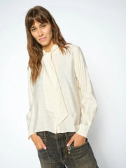 Mos Mosh Saba Tie Blouse Ecru