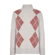 Mos Mosh Zima Diamond Knit Pattern Sweater