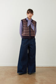 Orfeo Paris Aliena Gilet Navy MLT