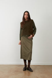Orfeo Paris Mirta Knit Vest Khaki