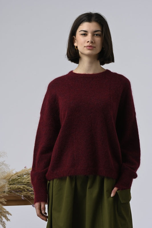 Orfeo Paris Rania Sweater Burgundy