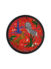 Ortigia Tray Round Jungle Red