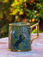 Ortigia Jug Jungle Ceramic Green