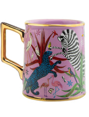 Ortigia Tazza Jungle Ceramic Pink