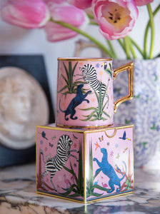 Ortigia Tazza Jungle Ceramic Pink