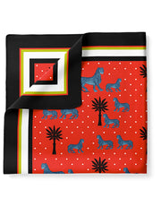 Ortigia Tray Round Jungle Red