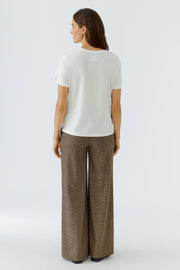 Oui T-Shirt With Girl Print Off-white