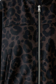 Oui Bomber Jacket Leo Print