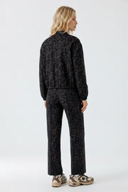 Oui Bomber Jacket Leo Print