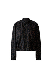Oui Bomber Jacket Leo Print