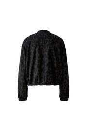 Oui Bomber Jacket Leo Print