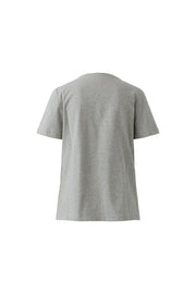Oui T-Shirt With Girl Motif Grey