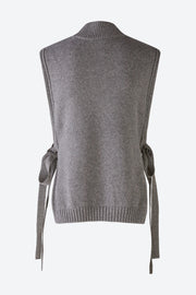 Oui Knitted Slipover Light Grey