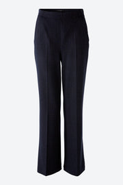 Oui Pinstripe Trousers  Dark Blue/Grey