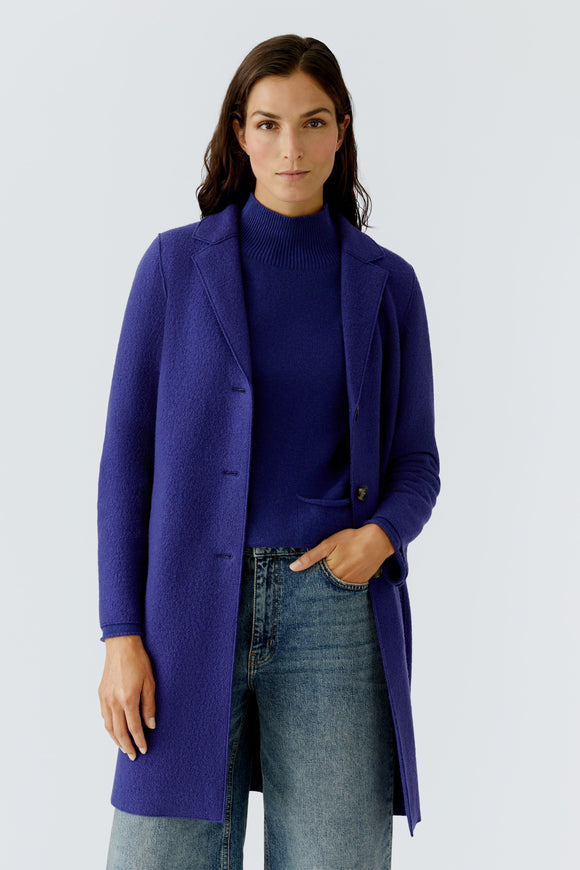 Oui Mayson Coat Blue Ribbon