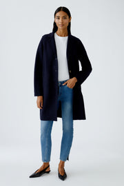 Oui Mayson Wool Coat Navy