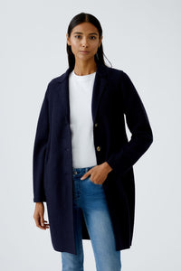 Oui Mayson Wool Coat Navy