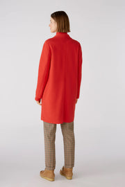 Oui Mayson Wool Coat Red