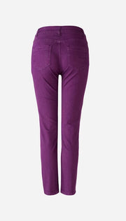 Baxtor Cropped Jeggings Grape