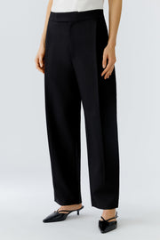 Oui Pleated Trousers Black