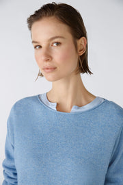 Oui Knit Sweater Sky Blue