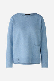 Oui Knit Sweater Sky Blue