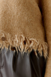 Oui Knit Jumper Beige Melange