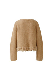 Oui Knit Jumper Beige Melange