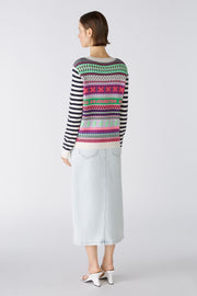 Oui Knit Sweater Multi-colour