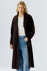 Oui Wool Coat Ganache
