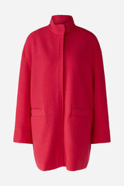 Oui Wool Coat Jazzy Magenta