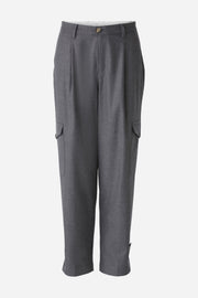 Oui Cargo Trousers Dark Grey