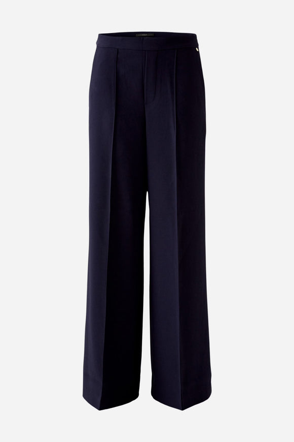 Oui Trousers Dark Navy